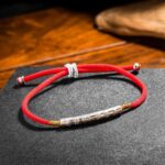 Gold Plated Lucky Red String Bracelet (1)