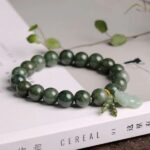 Green Jade Bracelet with Pixiu Wealth Attraction Bracelet (5)