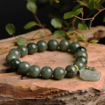 Green Jade Bracelet with Pixiu Wealth Attraction Bracelet 3