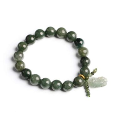 Green Jade Bracelet with Pixiu Wealth Attraction Bracelet 5