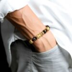 Obsidian Gold-Plated Pixiu Bracelet Wealth Attraction Bracelet (1)