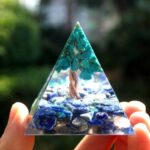 Lapis Lazuli Orgone Pyramid With Healing Turquoise Tree Of Life (7)