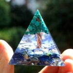 Lapis Lazuli Orgone Pyramid With Healing Turquoise Tree Of Life (7)