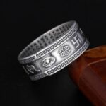 Adjustable Feng Shui Pixiu Mantra Ring (5)