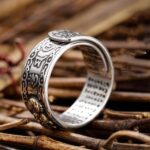 Adjustable Feng Shui Pixiu Mantra Ring (5)