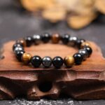 Tiger Eye Onyx Hematite Triple Protection Bracelet (5)