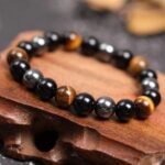 Tiger Eye Onyx Hematite Triple Protection Bracelet (5)