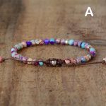 Adjustable Colorful Healing Gemstone Beaded Bracelet (10)