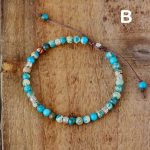 Adjustable Colorful Healing Gemstone Beaded Bracelet (10)