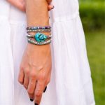 Multi Strand Boho Turquoise Healing Wrap Bracelet (6)