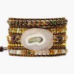 Multi Strand Wrap Bracelet With Moonstone Agate (3)