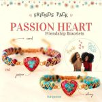 Turquoise Beaded Friendship Bracelet With Passion Heart (551)